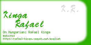kinga rafael business card